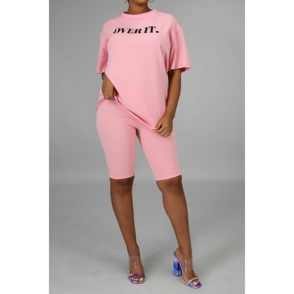 pink bike pants